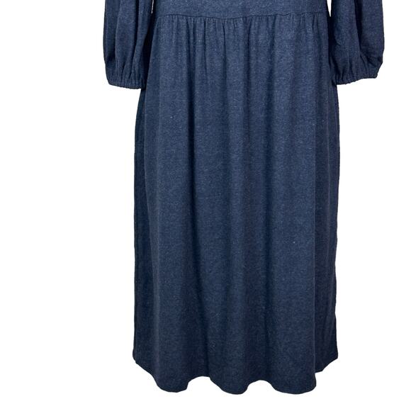 Velvet by Graham and Spencer Viscose Blend Midi Knit Dress Blue Women Small NWT - Picture 6 of 10